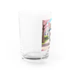 yoiyononakaの春と桜と虎縞白猫08 Water Glass :left