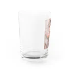 AQUAMETAVERSEのバラの花束と女性　なでしこ1478 Water Glass :left