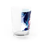 dou-douのblue girl Water Glass :left