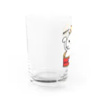 mkumakumaのサヴァ缶招きにゃんこ Water Glass :left