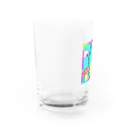 角刈りウルフﾁｬﾝの角刈りウルフちゃん Water Glass :left