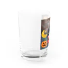 sara nerdのハロウィン🎃くろねこ🐈‍⬛ Water Glass :left