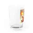 nekodoragonの火噴き猫ドラゴン Water Glass :left