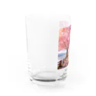 AQUAMETAVERSEの桜並木　なでしこ1478 Water Glass :left