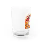 nekodoragonのおやすみ！猫ドラゴン　背景透過ver Water Glass :left