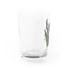 とみよのちぎり絵のとみよのお花 Water Glass :left