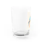 AQUAMETAVERSEの手のひらでおしゃべりセキセイインコの　BLUE PLUM  691 Water Glass :left