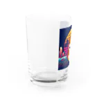 80s_popの80s_pop Dog No.1 (Shiba Inu) Water Glass :left