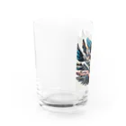 4146-の派手羽 Water Glass :left