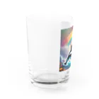 てぃっちゃんのシャチ Water Glass :left