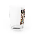 だんのんのよさこい祭りで踊る猫達 Water Glass :left