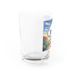 keikei5の華やかで愛らしいトイプードル Water Glass :left