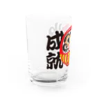 お絵かき屋さんの「心願成就」だるま ダルマ 達磨  Water Glass :left