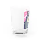 burebiの怒る猫 Water Glass :left