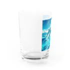 終わらない夢🌈の美しい海とイルカ🐬✨ Water Glass :left