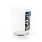Stork_sanのにゃんともカラフルバブル Water Glass :left