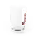 シマのかわいい子猫の兄弟 Water Glass :left