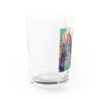 OkometoOmochiの明るい街並み Water Glass :left