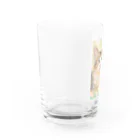 やさしい世界の綿毛と猫 Water Glass :left