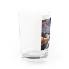 chan-takehaniの 月明かりの下の桜 Water Glass :left