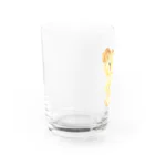 はしゃいでろクアッカワラビーのヤギさんのクッキー(いぬ) Water Glass :left