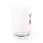 親指の先のピンクドラッグ Water Glass :left