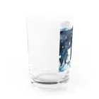 星降る夜にの夜空熊 Water Glass :left