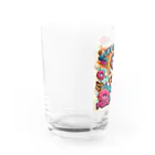 えいゆショップのスナフキ猫くん Water Glass :left