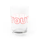 _nonotaku_のYouTuberロゴ Water Glass :left