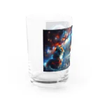 space catの星を見つめる猫 Water Glass :left