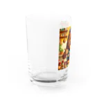 Blissful_Beastsのカレーライオン Water Glass :left