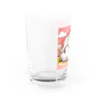 モルモットのもこ丸のアニメ風もこ丸です Water Glass :left