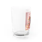 Y m @Y's shopの猫とマカロン Water Glass :left