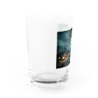 studio eizoの夜に輝く美しい村の光景 Water Glass :left