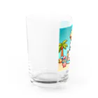 Chocolate-Lily-Mの☆ゆるキャラ・マシュマロ☆ Water Glass :left