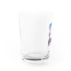 巫女スタぐらむの日本刀をもった美少女 Water Glass :left