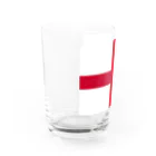 お絵かき屋さんのイングランドの国旗 Water Glass :left