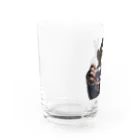 アニマル_Sevenのカメラ好きのチンパンジー2 Water Glass :left