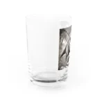 konyuの白黒恐竜 Water Glass :left