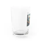 2024billionのねこふくろう Water Glass :left