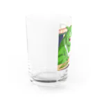 Kyun_uranaiの寿司職人を目指す緑の妖怪 Water Glass :left