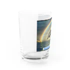 Melia-wizard-cの虹の輪イルカ Water Glass :left