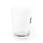 たんたん狸の不気味で可愛い森の不気味で可愛いトラ001 Water Glass :left