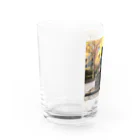 AQUAMETAVERSEの人と犬の銅像　なでしこ1478 Water Glass :left