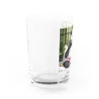 大人な動物のお店のラグジュアリーホテルでスパを受ける成金パンダ Water Glass :left