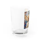 AQUAMETAVERSEの犬のぼくが画家だよ何か？ アメジスト 2046 Water Glass :left