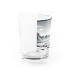 aICreationのモノクロの雪景色 Water Glass :left