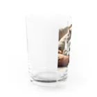 Ken17のソファのクッションの上で眠る猫 Water Glass :left