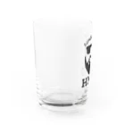 なべなべSHOPの【HIGE】黒ロゴ Water Glass :left