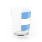 お絵かき屋さんのアルゼンチンの国旗 Water Glass :left